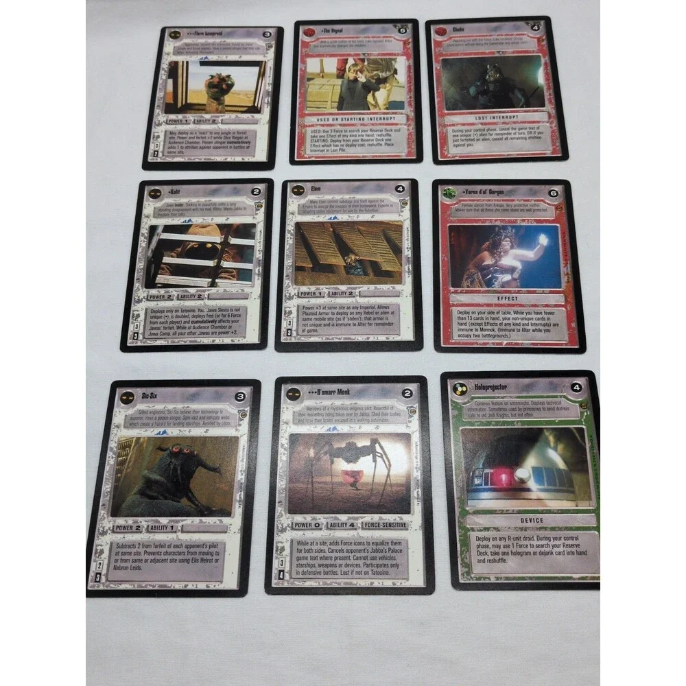 (34) Star Wars CCG Jabba's Palace Card Lot